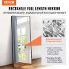 VEVOR Full Length Mirror, 71'' x 31'', Extra Large Standing Hanging or Leaning Rectangle Floor Mirror with Tempered Glass Aluminum Alloy Frame